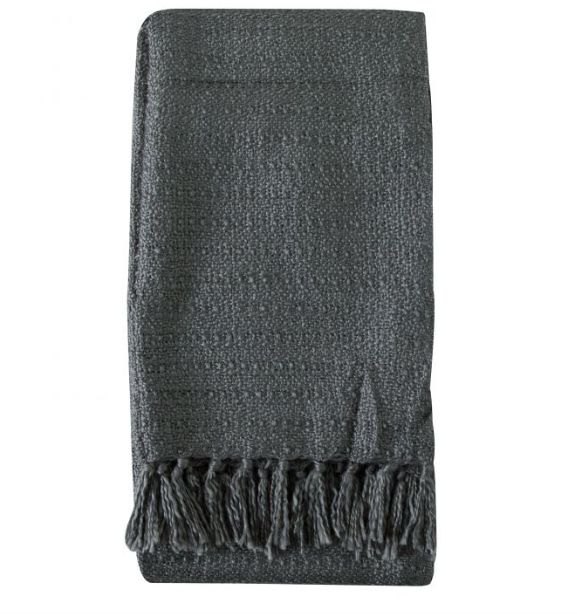 Textured Throw Grey Textured Throw Grey