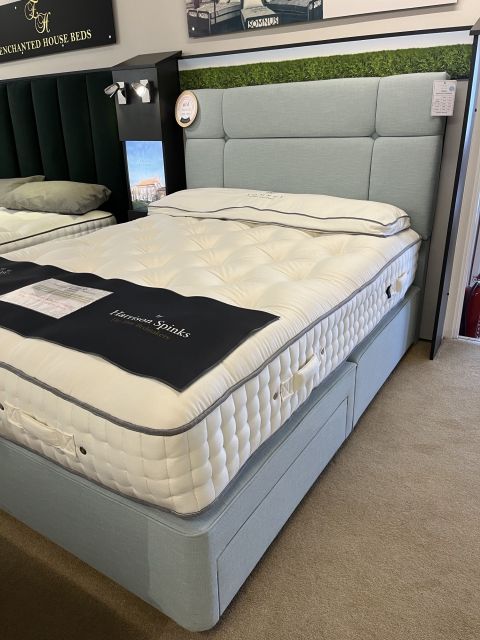 Somnus Jewel 150cm Mattress & 2 Drawer Divan Set with Atlanta Headboard (SRP £2928 NOW £1199)