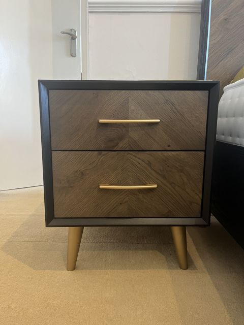 Lisbon 2 Drawer Nightstand (SRP £374 NOW £165)