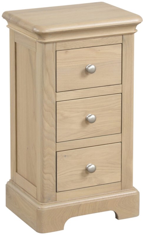 Lingwood Oak 3 Drawer Compact Bedside Lingwood Oak 3 Drawer Compact Bedside