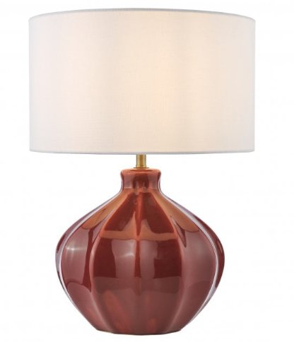 Amrita Ceramic Red Table Lamp Amrita Ceramic Red Table Lamp