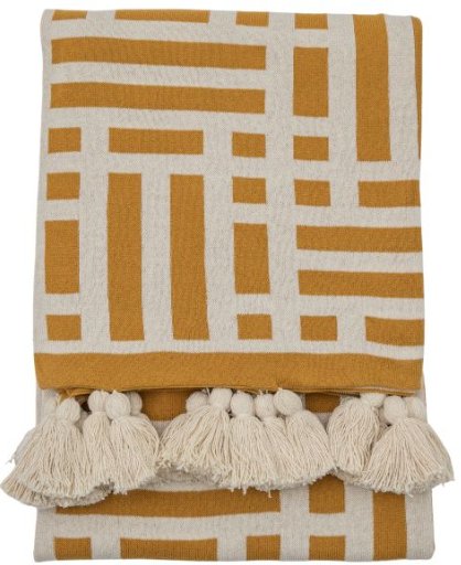 Meton Knitted Tassel Throw Meton Knitted Tassel Throw