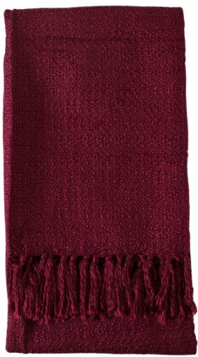 Acrylic Textured Throw Claret Acrylic Textured Throw Claret