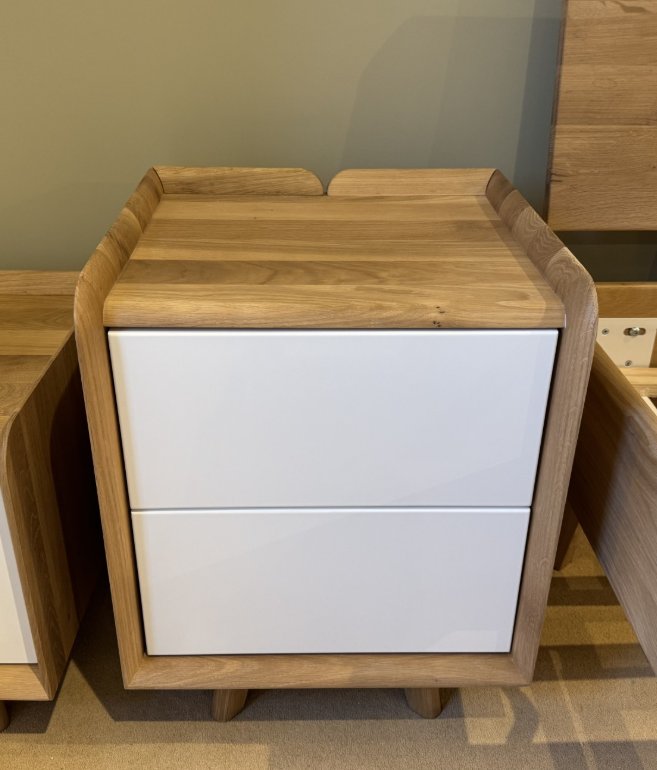 Lago 2 Drawer Bedside (WAS: £463 / NOW: £269) Lago 2 Drawer Bedside (WAS: £463 / NOW: £269)