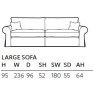 Collins & Hayes Lavinia Large Sofa Collins & Hayes Lavinia Large Sofa