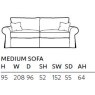 Collins & Hayes Lavinia Medium Sofa Collins & Hayes Lavinia Medium Sofa