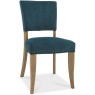 Portland Rustic Oak Sea Green Velvet Upholstered Chair Portland Rustic Oak Sea Green Velvet Upholstered Chair