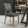 Portland Rustic Oak Dark Grey Upholstered Chair Portland Rustic Oak Dark Grey Upholstered Chair