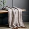 Herringbone Faux Mohair Throw Tan Herringbone Faux Mohair Throw Tan