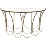 Deco Champagne Scallop Console Table Deco Champagne Scallop Console Table