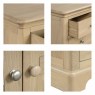 Lingwood Oak 3 Drawer Bedside Lingwood Oak 3 Drawer Bedside