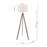 Armitage Tripod Floor Lamp - Dark Wood Armitage Tripod Floor Lamp - Dark Wood