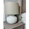 Squat White Beaded Ceramic Lamp Squat White Beaded Ceramic Lamp