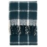 Poly Mohair Check Throw Blue Poly Mohair Check Throw Blue